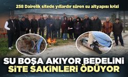 Su boşa akıyor bedelini site sakinleri ödüyor