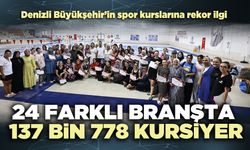 24 Farklı branşta 137 bin 778 kursiyer