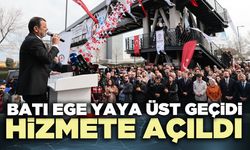 Batı Ege Yaya Üst Geçidi hizmete açıldı
