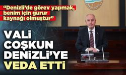 Vali Ömer Faruk Coşkun Denizli’ye veda etti