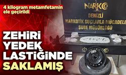 Zehiri yedek lastiğinde saklamış