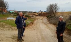 Türlübey’in yol sorununu büyükşehir çözdü