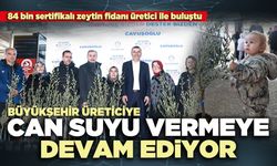 Büyükşehir üreticiye can suyu vermeye devam ediyor