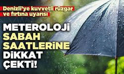 Meteroloji sabah saatlerine dikkat çekti!