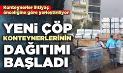Pamukkale’de yeni çöp konteynerlerinin dağıtımı başladı