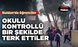 Buldan’da öğrenciler okulu kontrollü bir şekilde terk ettiler