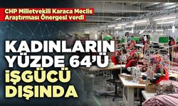 Kadınların yüzde 64’ü işgücü dışında