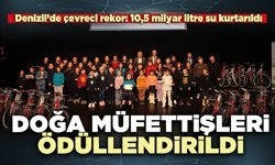 Büyükşehir’in Doğa Müfettişleri ödüllendirildi