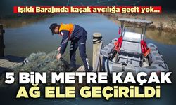 5 Bin metre kaçak ağ ele geçirildi