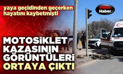 Motosiklet kazasının görüntüleri ortaya çıktı