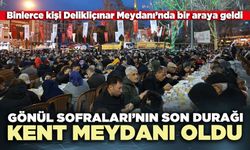 Gönül Sofraları’nın son durağı kent meydanı oldu