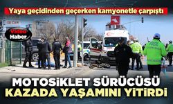 Motosiklet sürücüsü kazada yaşamını yitirdi