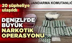 Denizli'de büyük narkotik operasyonu