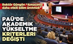 PAÜ’de akademik yükseltme kriterleri değişti