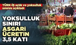 TÜRK-İŞ açıkladı: Yoksulluk sınırı asgari ücretin 3,5 katı