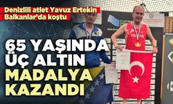 65 Yaşında üç altın madalya kazandı