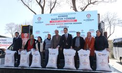 162 üreticiye 721 çuval gübre dağıtıldı