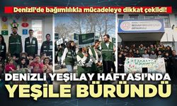 Denizli Yeşilay Haftası’nda yeşile büründü