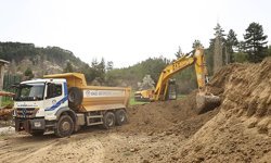 Çameli Elmalı yolu modern üst yapıya kavuşuyor