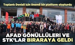 AFAD gönüllüleri ve STK’lar biraraya geldi