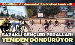 Sazaklı gençler pedalları yeniden döndürüyor