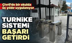 Okulda turnike sistemi başarı getirdi