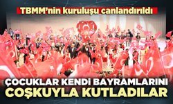 Çocuklar kendi bayramlarını coşkuyla kutladılar