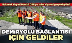 Demiryolu bağlantısı için geldiler