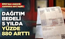 Elektrik dağıtım bedeli 5 yılda yüzde 880 arttı