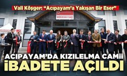 Acıpayam’da Kızılelma Camii ibadete açıldı