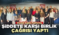 Denizli Sağlık Platformu şiddete karşı birlik çağrısı yaptı