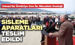 Sisleme Aparatları Teslim Edildi
