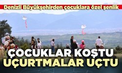 Çocuklar koştu uçurtmalar uçtu
