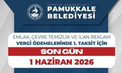 Pamukkale’de Vergi Ödemeleri’nde son gün 1 haziran!