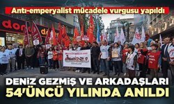 Deniz Gezmiş ve arkadaşları 54'üncü yılında anıldı