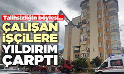 Denizli’de Çalışan İşçilere Yıldırım Çarptı