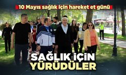 Sağlık için yürüdüler
