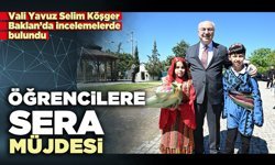 Vali Köşger’den Baklanlı öğrencilere sera müjdesi