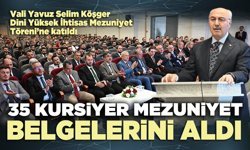 35 Kursiyer mezuniyet belgelerini aldı