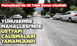 Yunusemre Mahallesi’nde Üstyapı Çalışmaları Tamamlandı