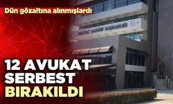 12 Avukat serbest bırakıldı