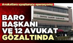 Baro Başkanı ve 12 avukat gözaltında