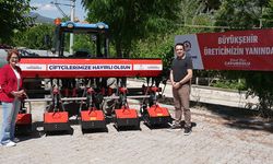 Bozkurtlu üreticilere çapa makinesi desteği