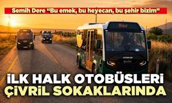İlk halk otobüsleri Çivril sokaklarında