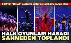 Halk oyunları hasadı sahneden toplandı
