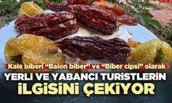 Kale biberi yerli ve yabancı turistlerin ilgisini çekiyor