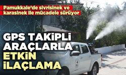 Pamukkale’de GPS takipli araçlarla etkin ilaçlama
