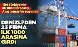Denizli’den 23 firma ilk 1000 arasına girdi