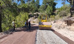 Çameli’nde yollar asfaltlanıyor