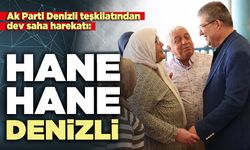Ak Parti Denizli teşkilatından dev saha harekatı: Hane hane Denizli
